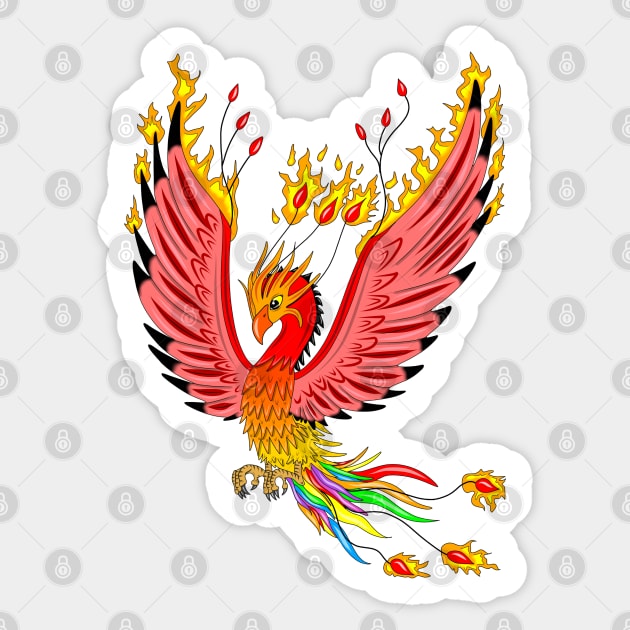 Phoenix Sticker by MelanieJeyakkumar